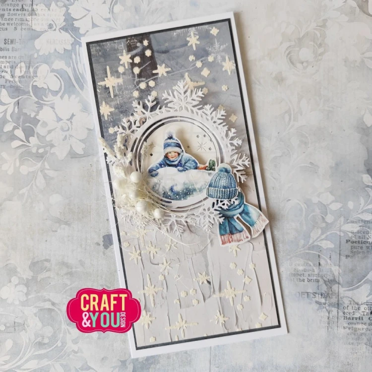 Szablon maska A6 Snowflakes - Płatki śniegu SC002 Craft&amp;You Design