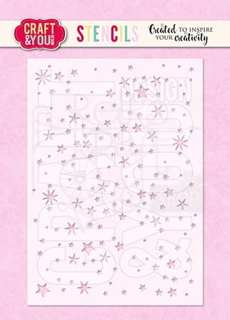 Szablon maska A6 Stars - Gwiazdki SC004 Craft&amp;You Design