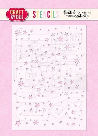 Szablon maska A6 Stars - Gwiazdki SC004 Craft&amp;You Design