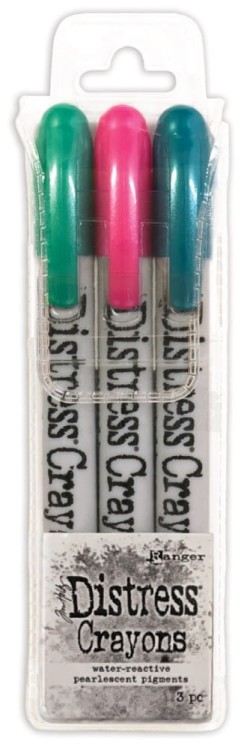 Kredki perłowe Tim Holtz Distress Crayons Holiday #4 zestaw 3 szt TSCK81180 Ranger