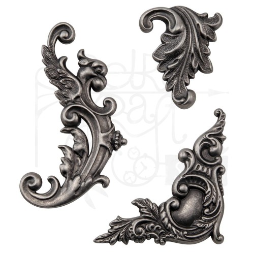 Ozdoby metalowe ornamenty Idea-Ology Adornments 3szt TH94231 Tim Holtz