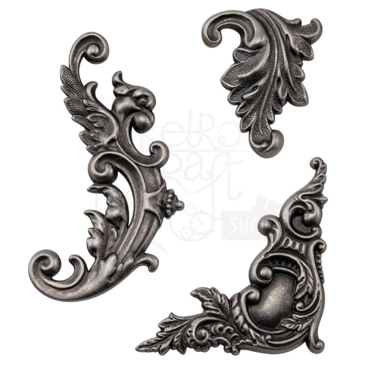 Ozdoby metalowe ornamenty Idea-Ology Adornments 3szt TH94231 Tim Holtz
