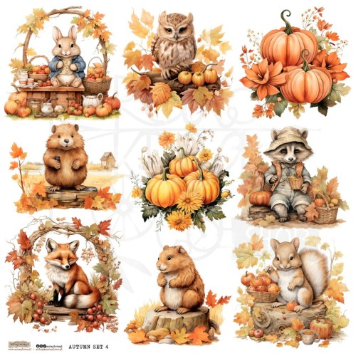 Naklejki do scrapbookingu i art journalingu Autumn Set 4 ScrapLove