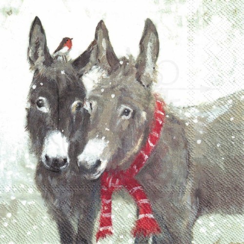 Serwetka 33x33 - Osiołki