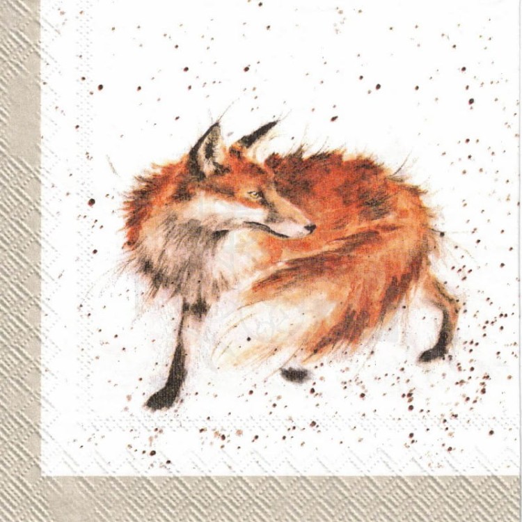 Serwetka 25x25 - Lisy