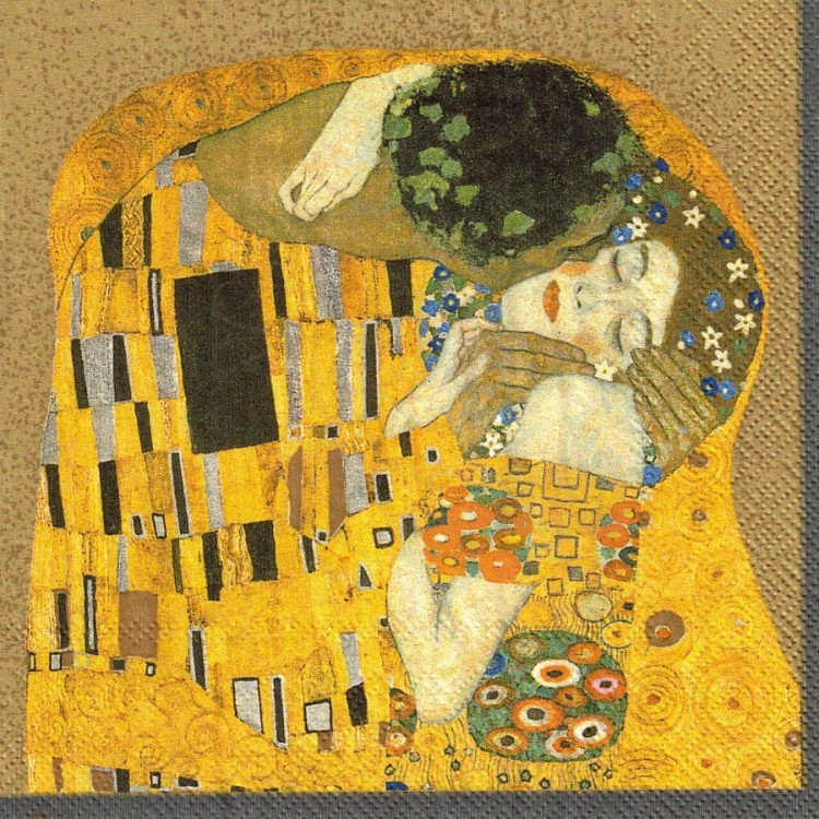 Serwetka 33x33 - Pocałunek - Klimt