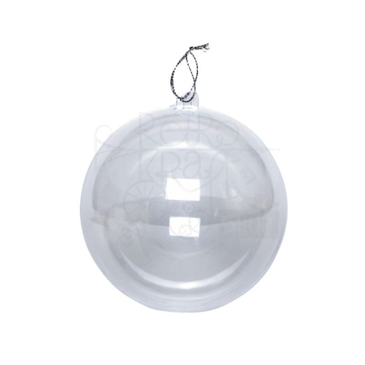Bombka akrylowa kula ze sznureczkiem 12cm