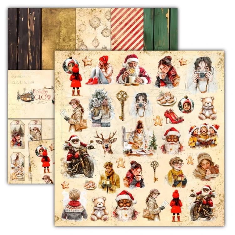 Zestaw papierów do scrapbookingu 30x30 Holiday Glow UHK Gallery