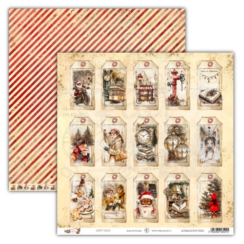Papier do scrapbookingu 30x30 Holiday Glow GIFT TAGS UHK Gallery