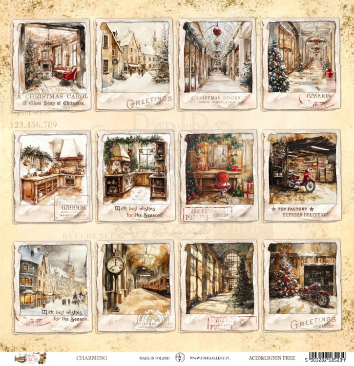 Papier do scrapbookingu 30x30 Holiday Glow CHARMING UHK Gallery