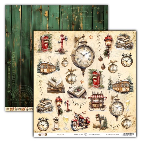 Papier do scrapbookingu 30x30 Holiday Glow ANTIQUE UHK Gallery
