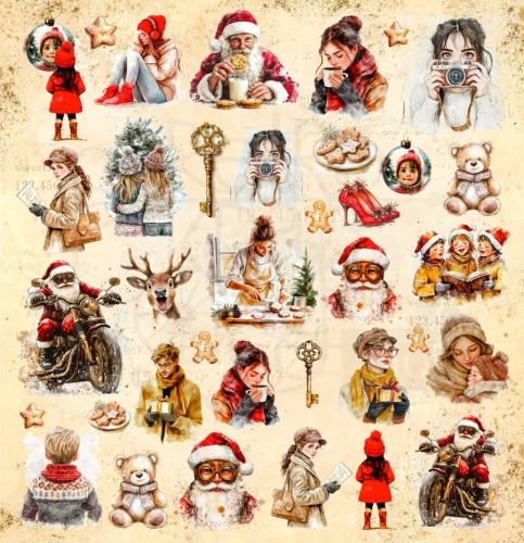 Papier do scrapbookingu 30x30 Holiday Glow okładka z grafikami UHK Gallery