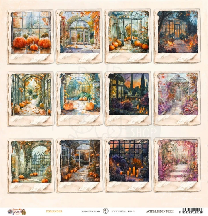 Papier do scrapbookingu 30x30 Autumn Games POMANDER UHK Gallery