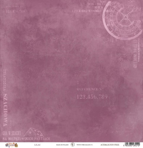 Papier do scrapbookingu 30x30 Autumn Games LILAC UHK Gallery