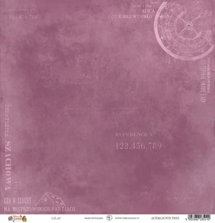 Papier do scrapbookingu 30x30 Autumn Games LILAC UHK Gallery
