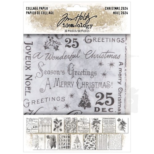 Idea-ology Collage Paper Christmas 30szt TH94409 Tim Holtz