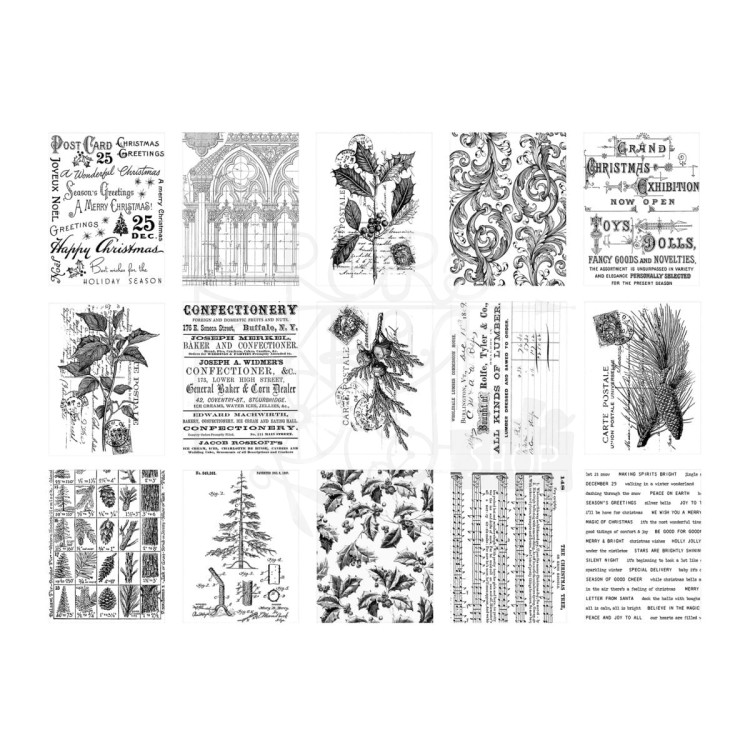 Idea-ology Collage Paper Christmas 30szt TH94409 Tim Holtz