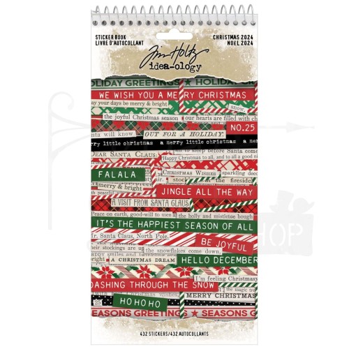 Naklejki Idea-Ology Sticker Book Christmas TH94415 Tim Holtz