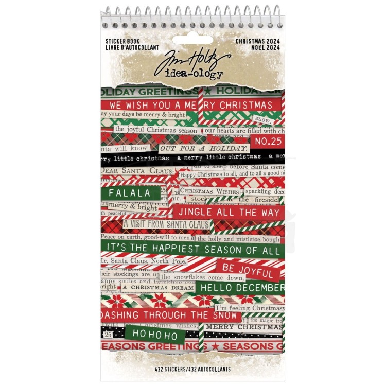 Naklejki Idea-Ology Sticker Book Christmas TH94415 Tim Holtz