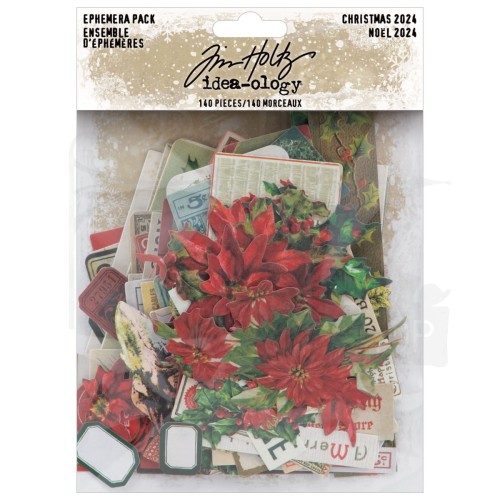 Ozdoby papierowe Idea-Ology Ephemera Pack Christmas TH94411 Tim Holtz