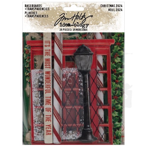 Ozdoby tekturowe i foliowe Idea-Ology Baseboards and Transparencies Christmas TH94407 Tim Holtz