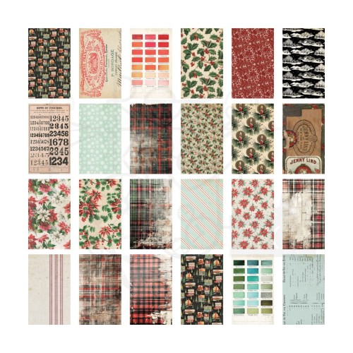 Ozdoby papierowe Idea-Ology Backdrops Christmas TH94406 Tim Holtz