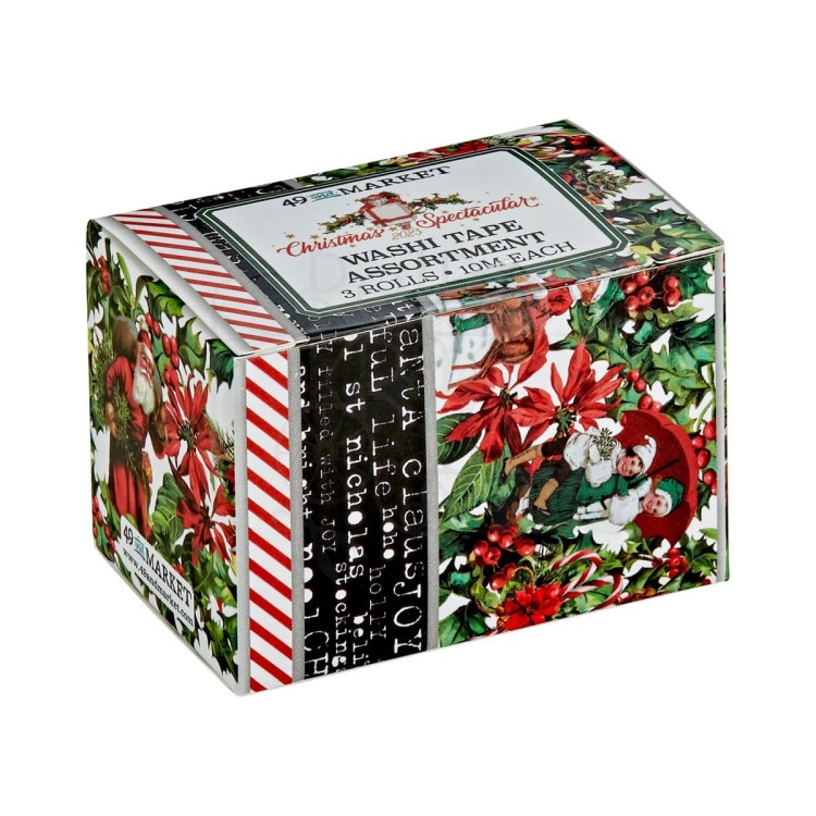 Zestaw taśm washi tape Christmas Spectacular 3szt CS23-24470 49 and Market