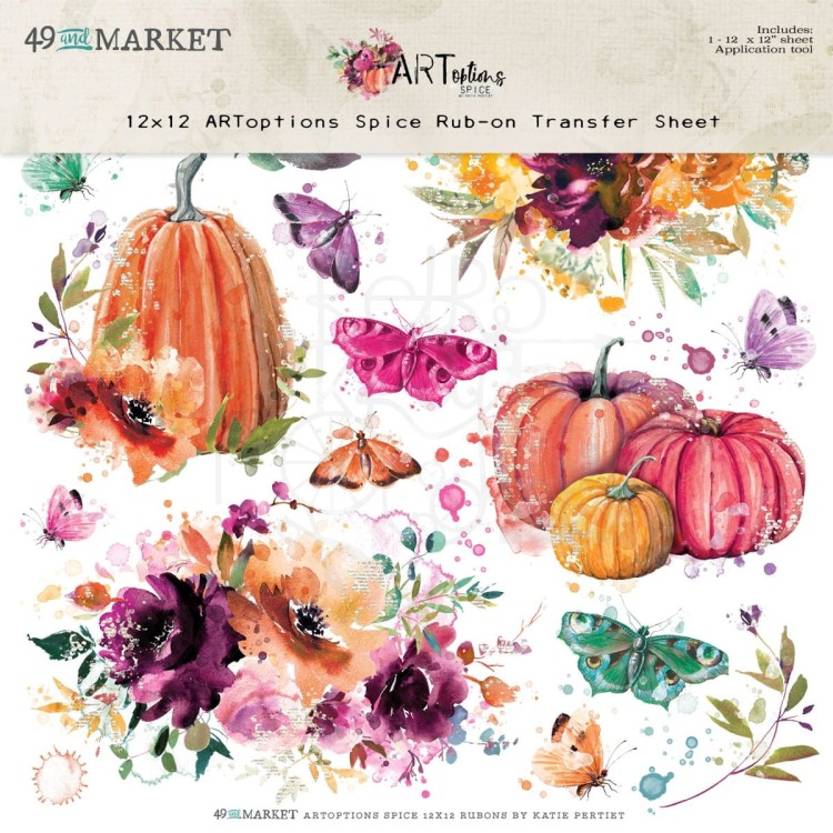 Rub-on transfer 30x30 ARToptions Spice AOS-25316 49 and Market