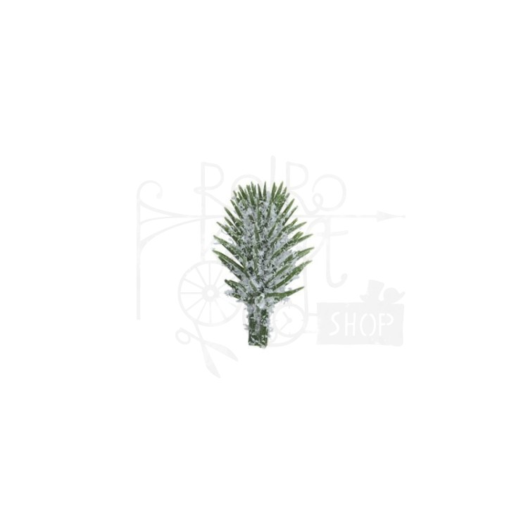 Gałązki jodły ozdobnej ośnieżone 4cm 5szt