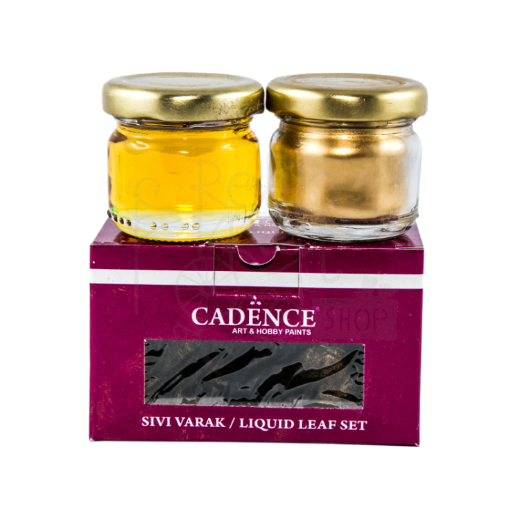 Liquid Leaf - złoto w płynie zestaw do złoceń 30+30ml Cadence