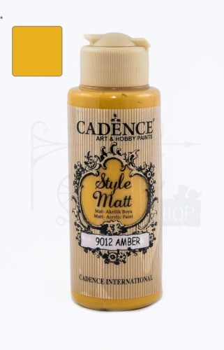Farba akrylowa matowa Style Matt bursztynowy 120ml S9012 Cadence