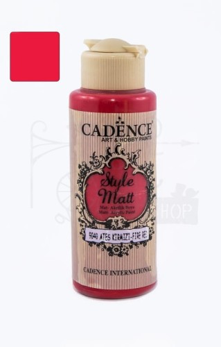 Farba akrylowa matowa Style Matt ognista czerwień 120ml S9040 Cadence