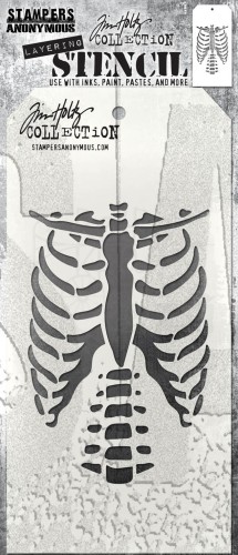 Szablon maska 12x22cm Bones THS185 Tim Holtz Stampers Anonymous
