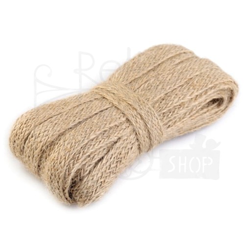 Wstążka jutowa naturalna 10mm 1m