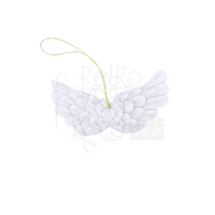 Skrzydła anielskie białe 6x3cm