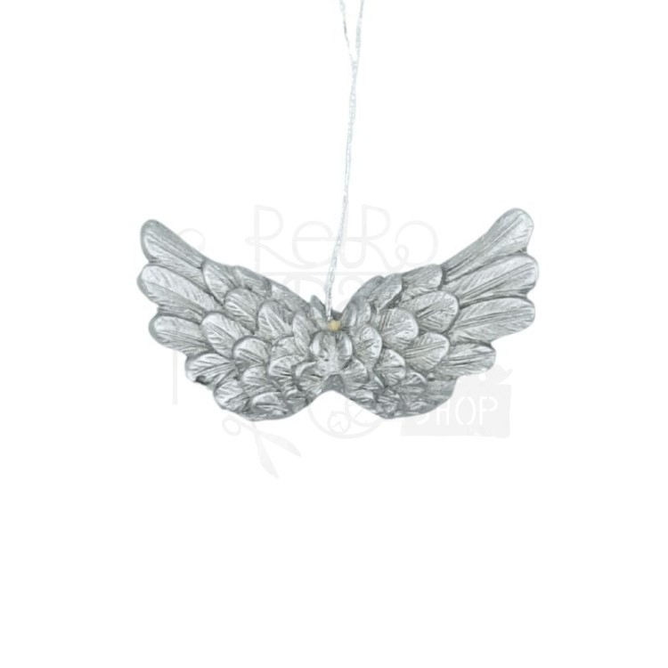 Skrzydła anielskie srebrne 6x3cm