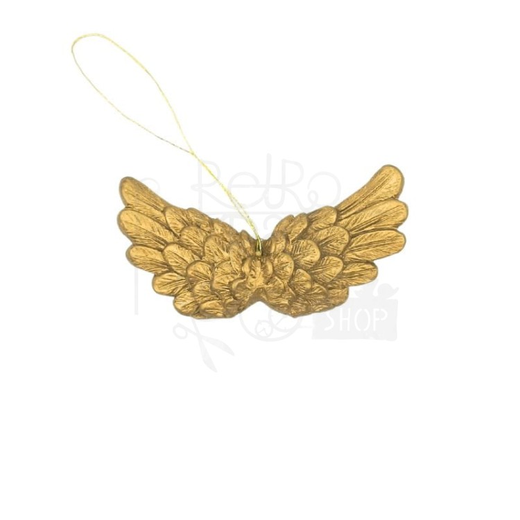 Skrzydła anielskie złote 6x3cm