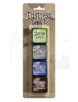 Zestaw 4 tuszów Tim Holtz Distress Mini Ink Pads - Kit 14 TDPK46745 Ranger