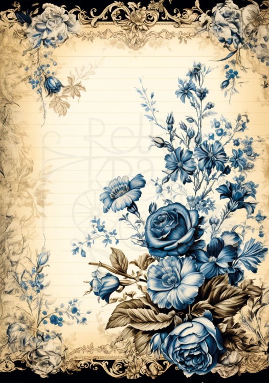 Papier ryżowy 24x33 Evelyn 7 LBD397 LaBlanche