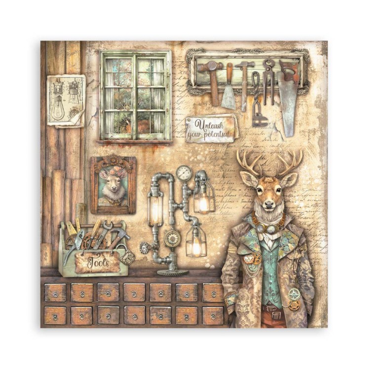 Zestaw papierów jednostronnych do scrapbookingu 20x20 Alterego SBBSXB06 Stamperia