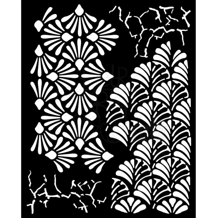 Szablon maska 20x25cm Alterego Ozdobniki mix KSTD172 Stamperia