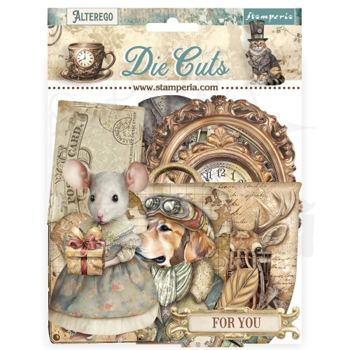 Ozdoby kształty tekturowe Die Cuts Alterego DFLDC106 Stamperia