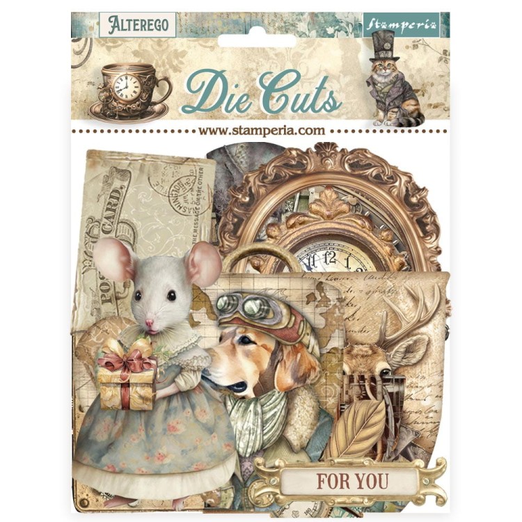 Ozdoby kształty tekturowe Die Cuts Alterego DFLDC106 Stamperia
