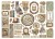 Ozdoby kształty tekturowe Die Cuts Alterego DFLDC106 Stamperia