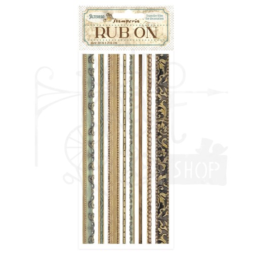 Rub-on transfer 10x21.6cm Alterego Paski DFLRB121 Stamperia