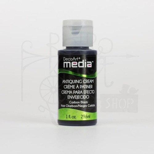 Farba postarzająca Antiquing Cream - Carbon Black czarna 29.6ml DMM150 DecoArt