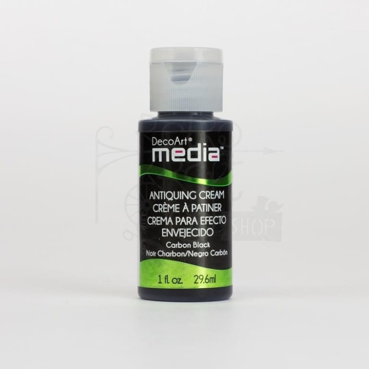 Farba postarzająca Antiquing Cream - Carbon Black czarna 29.6ml DMM150 DecoArt