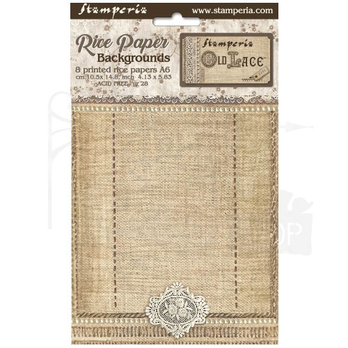 Papier ryżowy A6 Old Lace Tła DFSAK6032 Stamperia