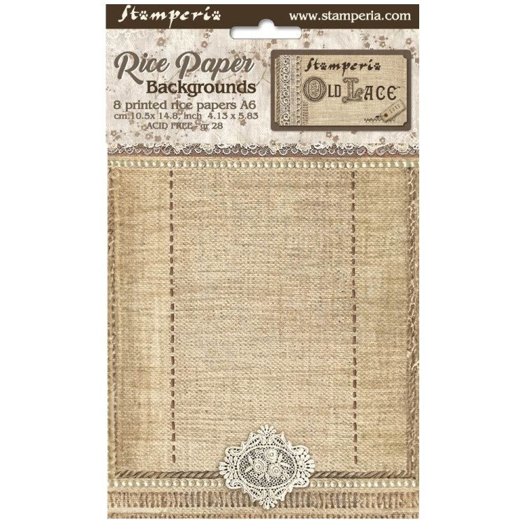 Papier ryżowy A6 Old Lace Tła DFSAK6032 Stamperia