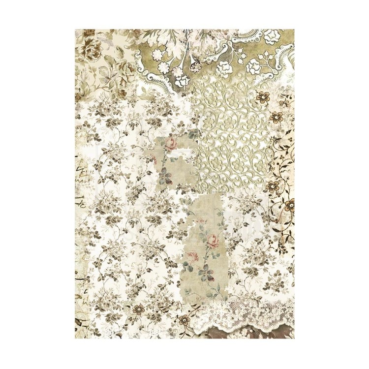 Papier ryżowy A6 Old Lace Tła DFSAK6032 Stamperia